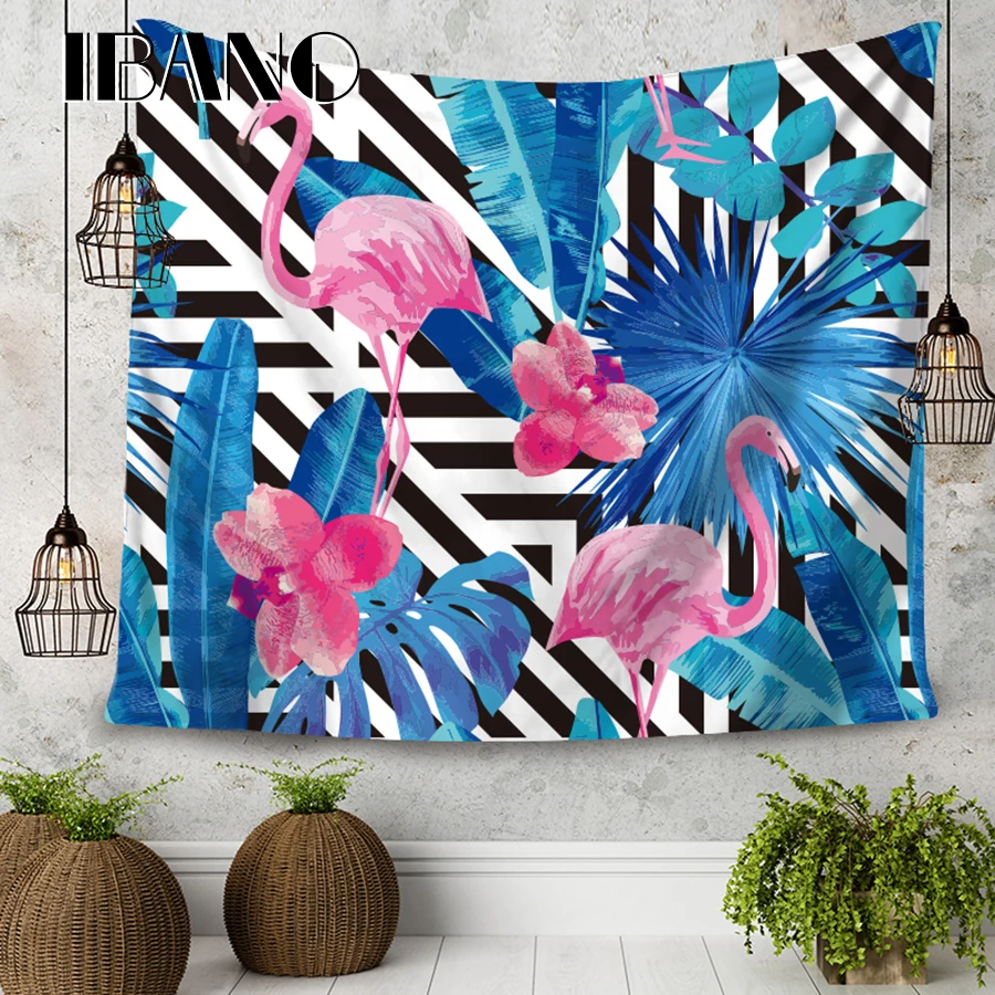 

IBANO Mandala Tapestry Home Wall Art Hanging Indian Mandalas Blanket Flamingo Decoration for Bedroom Dorm Yoga Mat Tablecloth