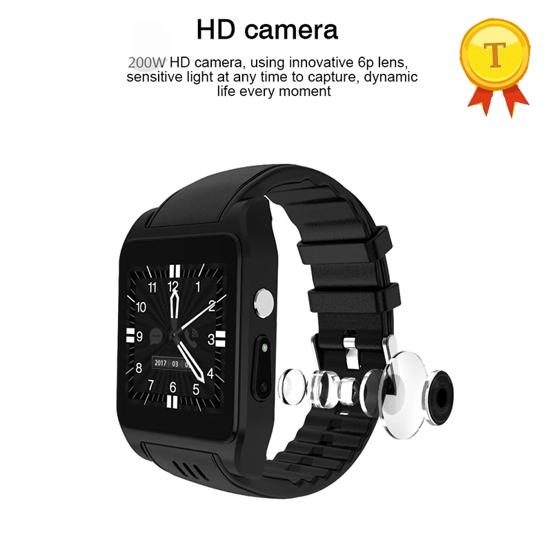 

New arrival Bluetooth Wifi Smart Watch support 3G/2G SIM card android OS Smartwatch with camera Whatsapp Facebook wristband