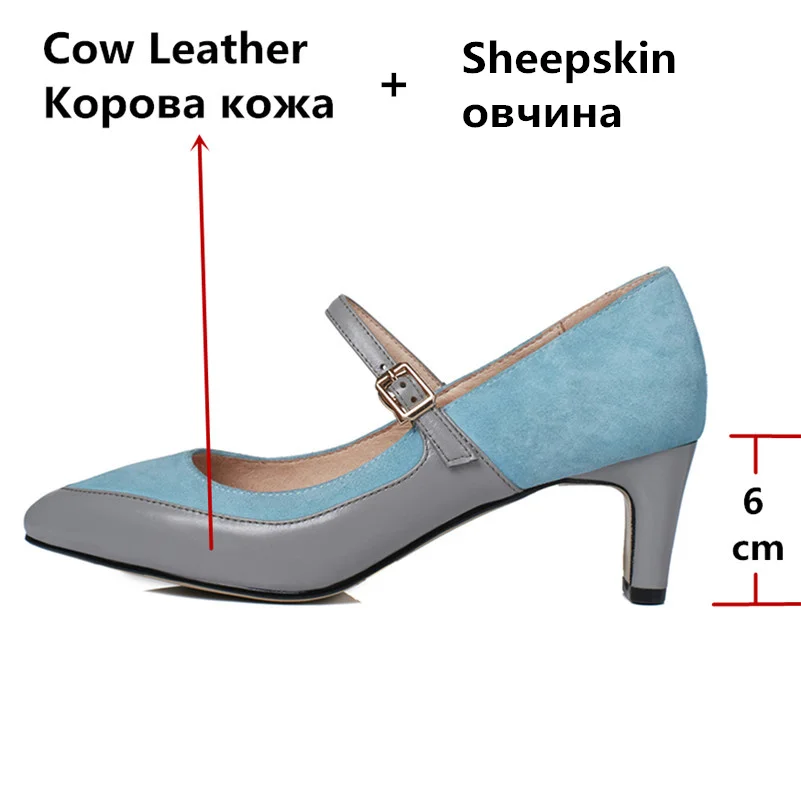 Женские туфли лодочки FEDONAS винтажные из натуральной кожи разных цветов на весну и