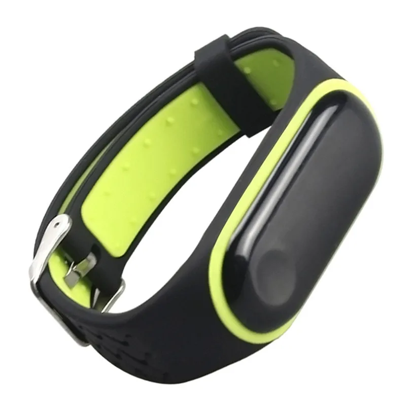 Ремешок силиконовый CARPRIE для смарт часов Xiaomi Mi Band 3 с дышащей дыркой и прочной