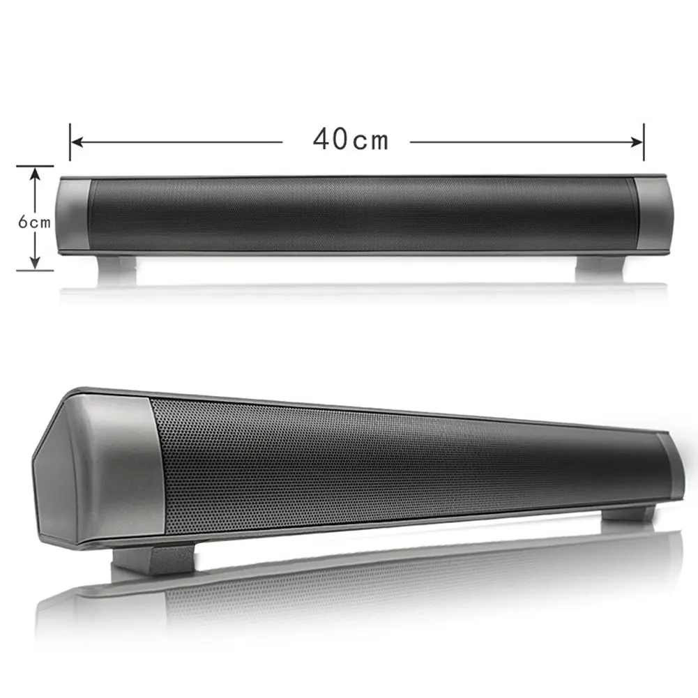 

Mini Bluetooth Sound Bar with Remote Control Support TF Card AUX USB Charging New Arrival