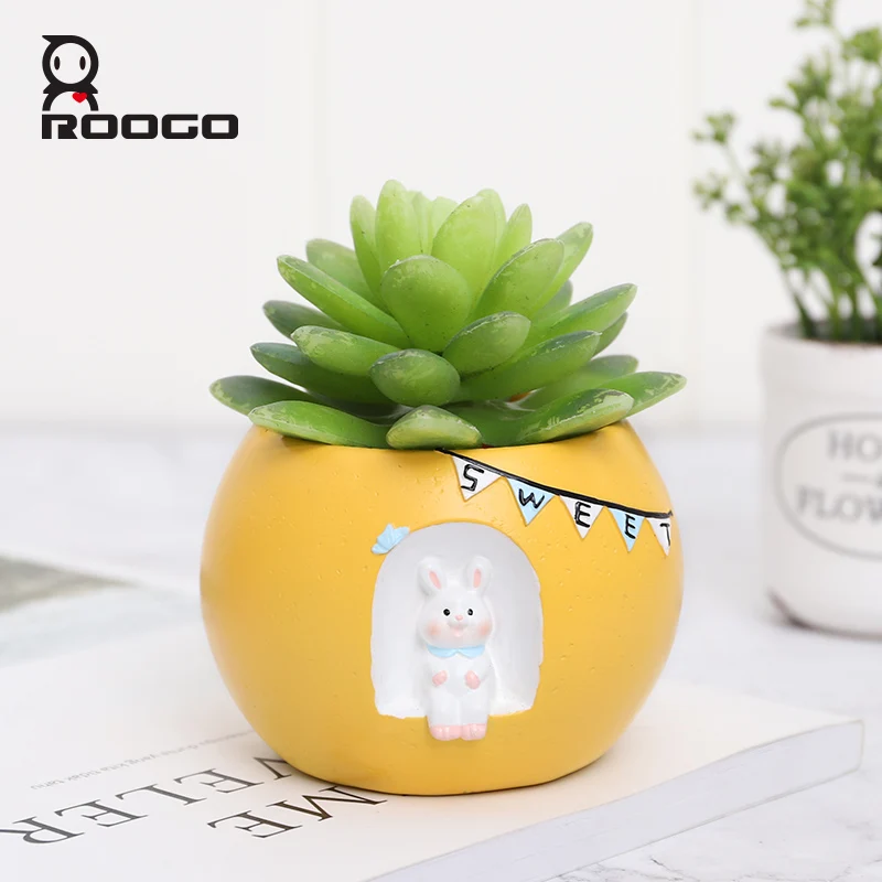 Цветочный сад Roogo Фотофон современный красный желтый синий горшок для растений