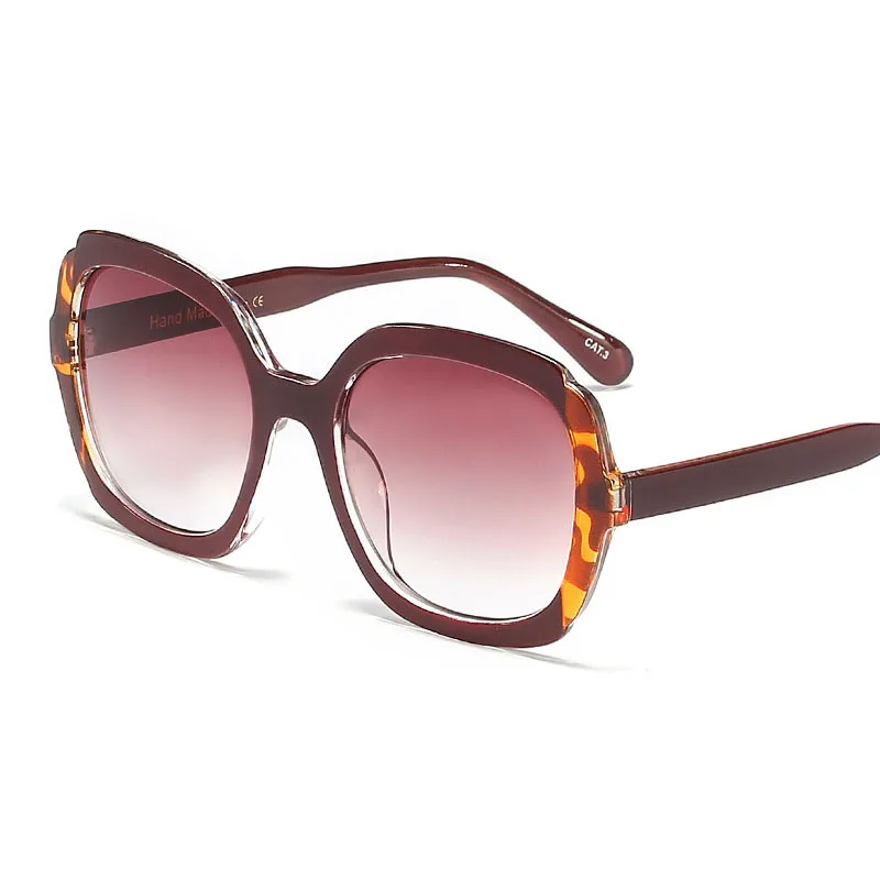 

2019 Brand Square Luxury Sunglasses Women Oversized Sun Glasses Female Vintage Round Big Frame Outdoor Sunglass UV400