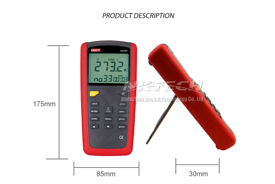 Семейный пирометр термометр контактного типа UT325 UT322 UT321 200 ~ 1375C промышленная