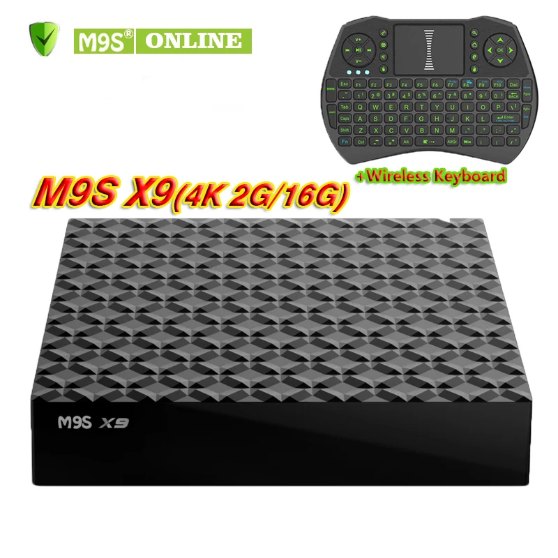 M9S X9 2G 16G RK3229 четырехъядерный Смарт ТВ приставка Android6.0 KD17.3 HDMI 4K 2 4G Wifi потоковый