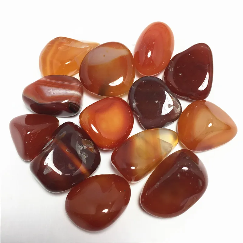 100g Natural Tumbled Carnelian Crystal Red Agate Healing Stones | Дом и сад