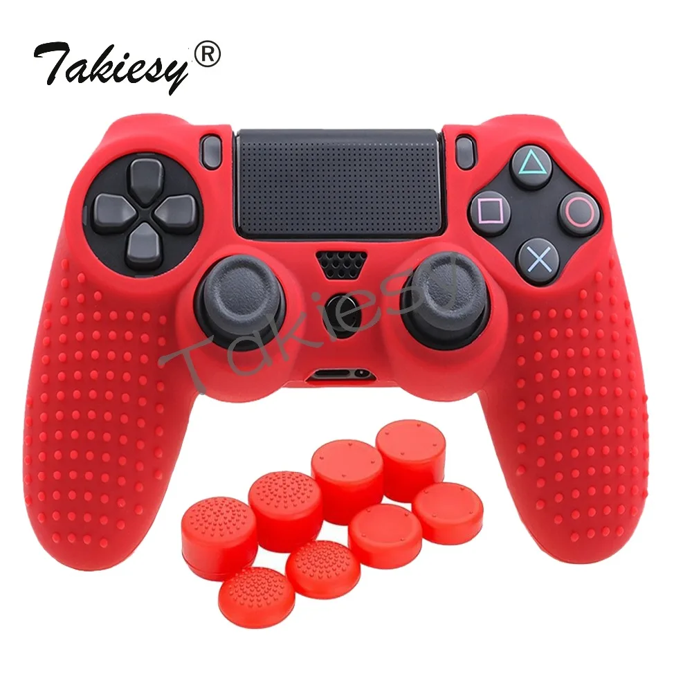 Takiesy 9 в 1 для Dualshock 4 PS4 Slim Pro контроллер шипованных кожи Премиум Защитная мягкие