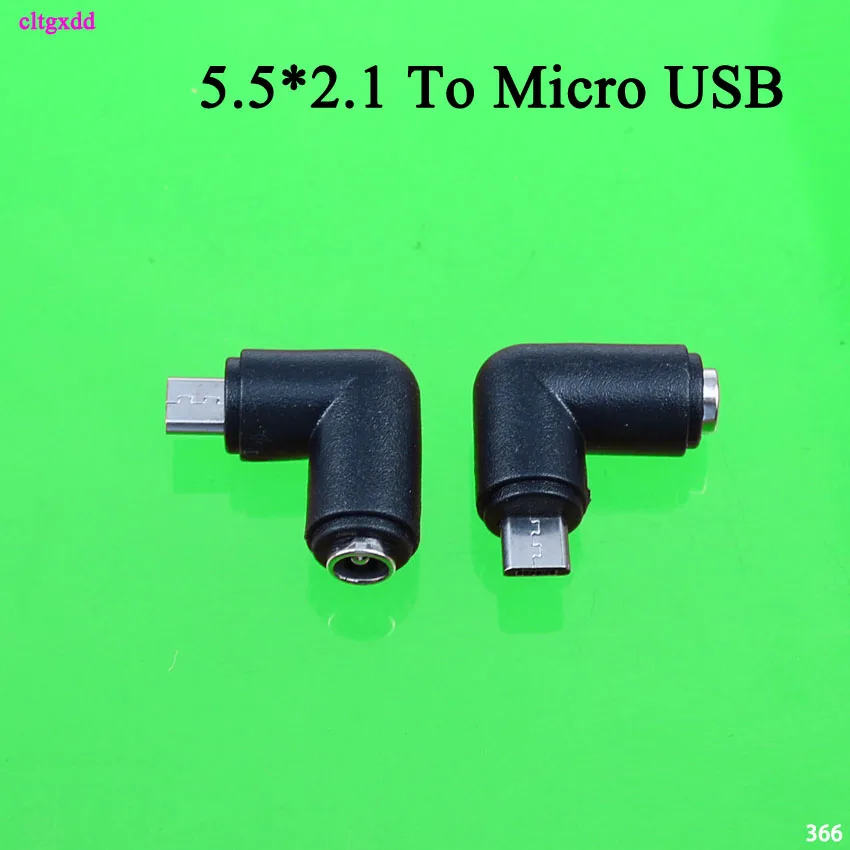Cltgxdd 1 шт. 5 5x2 мм гнездо к Mini / Micro USB папа Pin DC разъем питания 90 градусов адаптера для