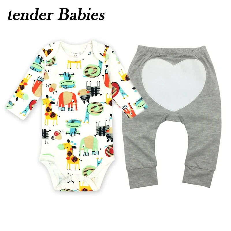 1 Year Birthday Baby girl Clothes O-neck Rompers daughter Vestido Infantil Newborn boy Long Sleeve pants suit | Детская одежда и
