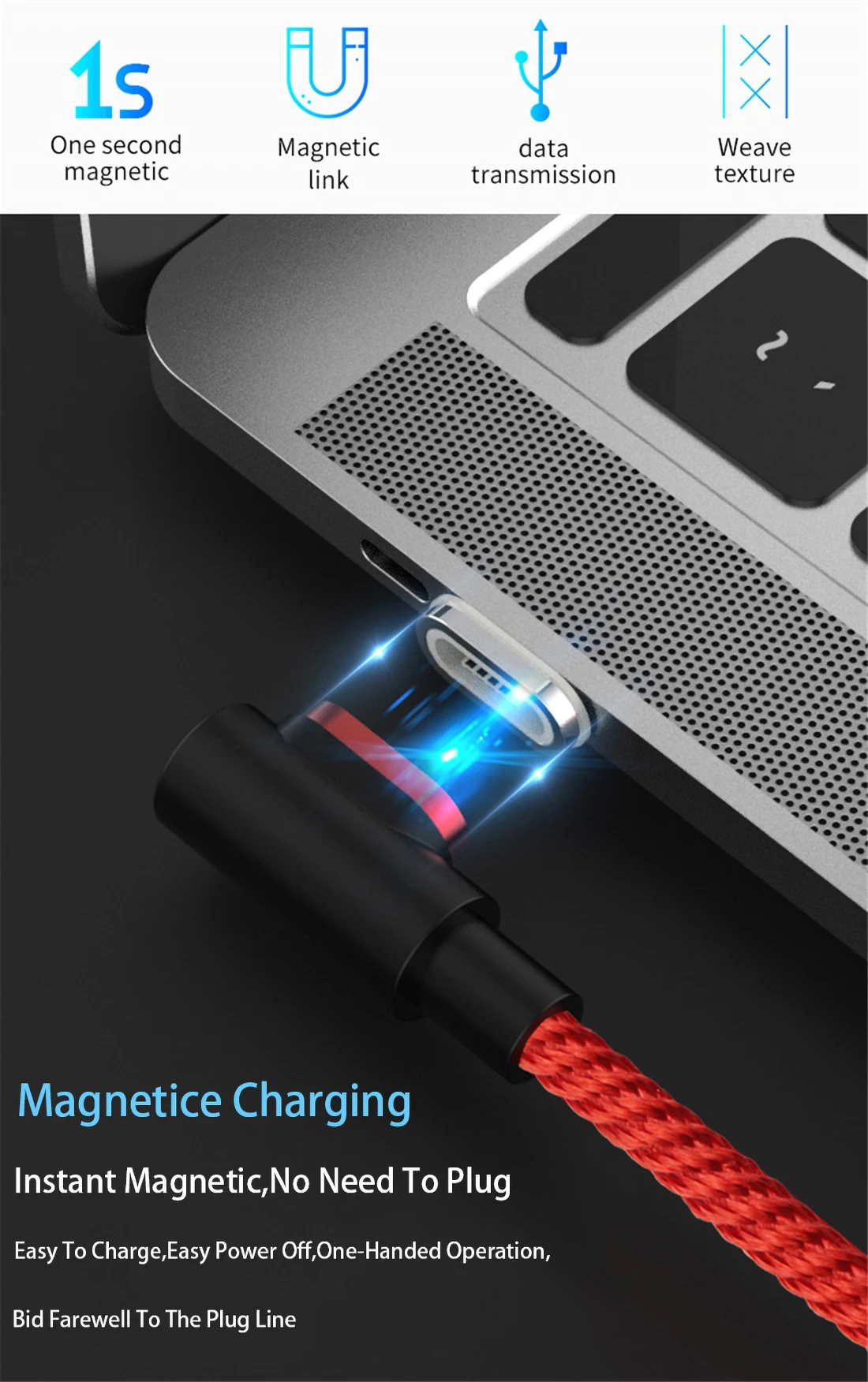 Магнитный кабель Micro usb type C для iPhone Lighting Cable 1 м 3A провод для быстрого заряда магнит на 90 градусов быстрое зарядное устройство для huawei P30