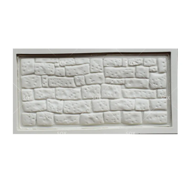 Форма для моделирования в виде каменной стены пищевой силикон мыло шоколад торт