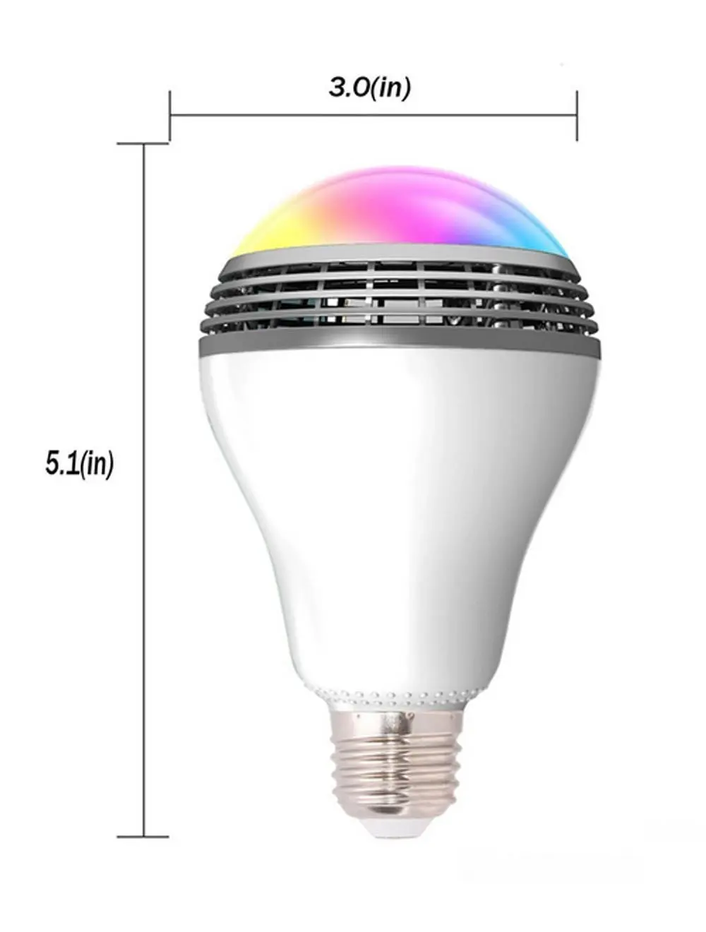 Топ E27 YTOM колонки Bluetooth 4 0 беспроводной умный светодиодный аудио динамик лампочка