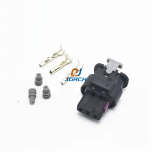 10 комплектов 3 pin AMP Автомобильный электронный водонепроницаемый разъем 1718653-1 для VW Audi 4F0973703A 4F0973703 Бесплатная доставка