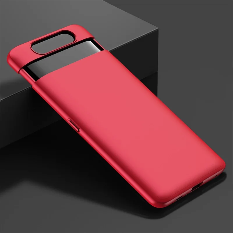 Красный Роскошный чехол для samsung Galaxy A90, чехол с горкой, роскошный защитный противоударный чехол для samsung A90, SM-A905F, чехол - Цвет: Красный