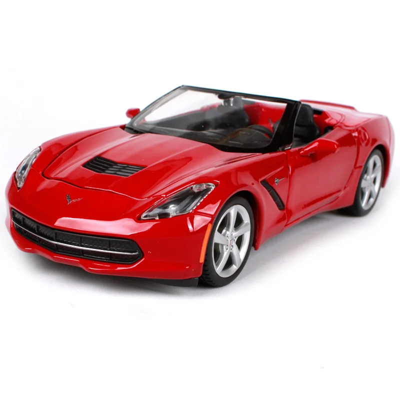 Maisto 1:24 2014 corvette stingray красный желтый автомобиль литья под давлением модель