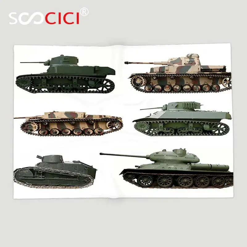 

Мягкое Флисовое одеяло на заказ, военные, Вторая мировая война, бронированные танки, камуфляж, военное оружие, артиллерия, зеленый, белый