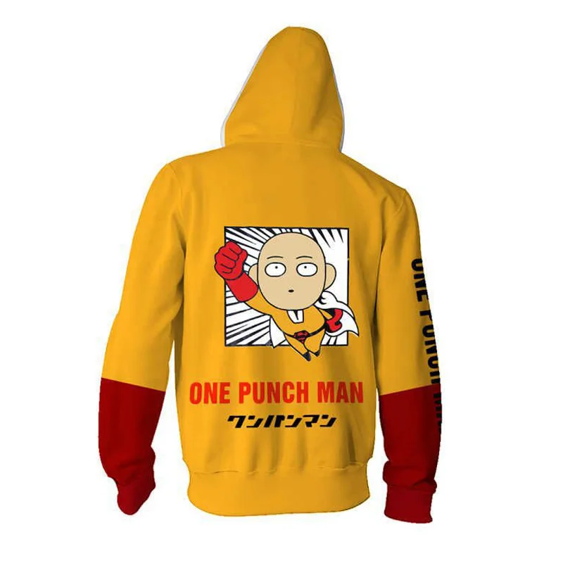 Cosroad Аниме One Punch Man Saitama Косплей Толстовка костюм для мужчин и женщин толстовки