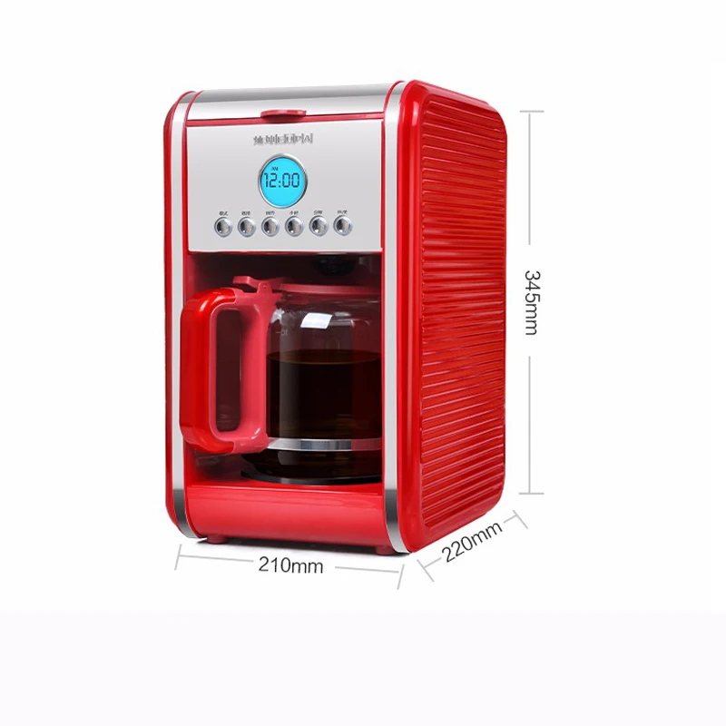 Household Drip Coffee Maker Americano Automatic Machine 12-hour Appointment 2H Insulation Fully-automatic | Бытовая техника