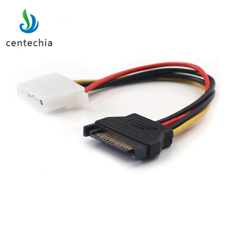 Centechia 1 шт. Serial ATA SATA 4 Pin IDE до 15 HDD адаптер питания кабель жесткий диск папа к