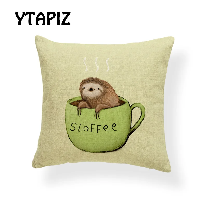 Простая подушка с изображением животных и ветра квадратная наволочка 17x17 дюймов