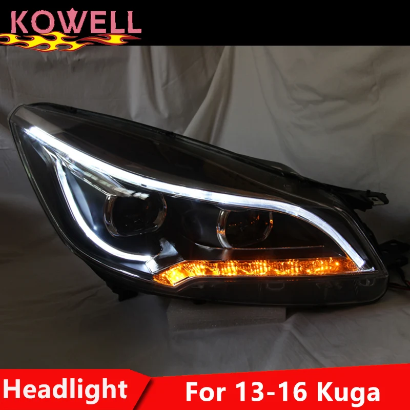 

KOWELL Car Styling for Ford Kuga Headlights 2014-2015 Escape LED Headlight DRL Bi Xenon Lens High Low Beam Parking Fog Lamp