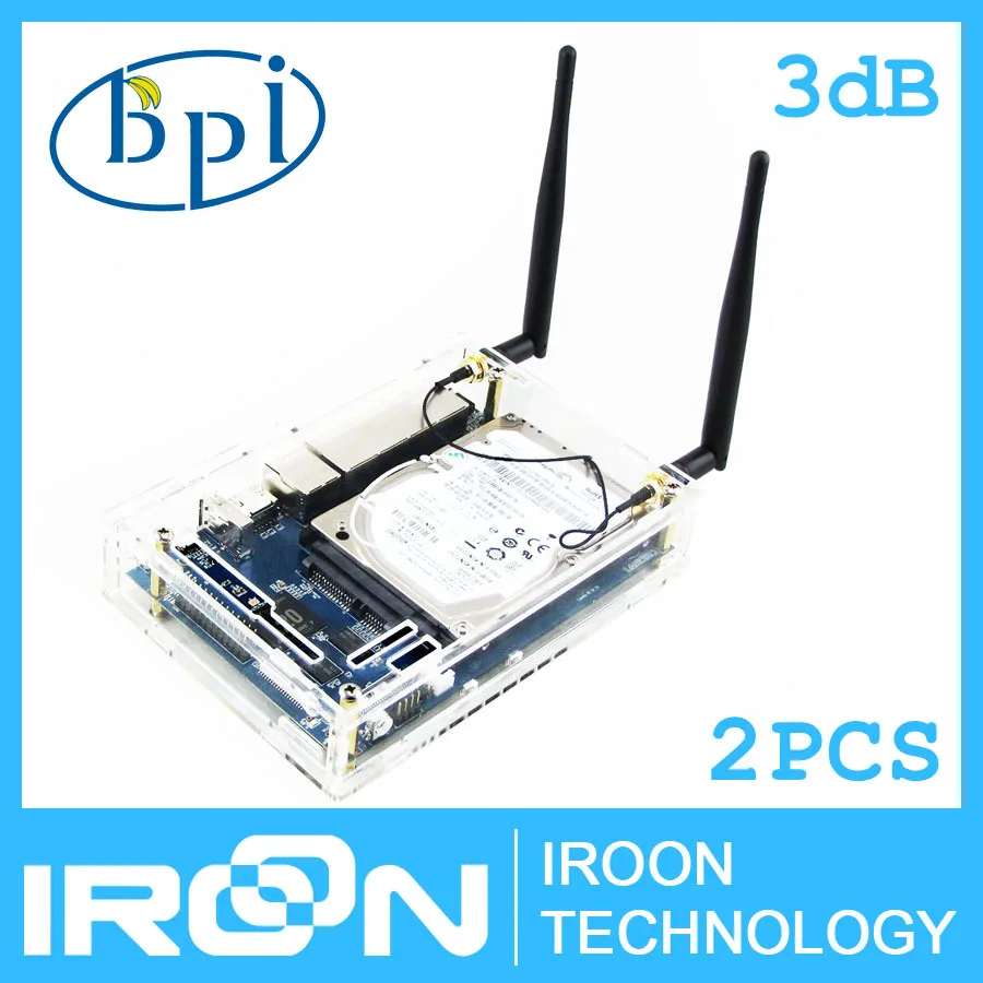 2 шт./упак. 3dB BPI R2 R1 антенны банан Pi для открытым исходным кодом Беспроводной умный