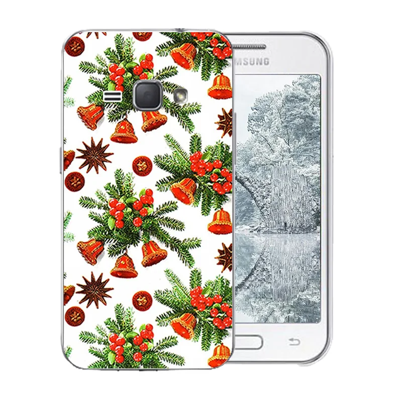 For Samsung Galaxy J1 2016 Case Merry X'MAS Pattern Cover for J120F Cases Silicon J120 J120H 4.5&quotbags |