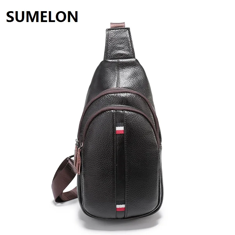 Мужские сумки из натуральной кожи высокое качество коровья кожа нагрудная сумка