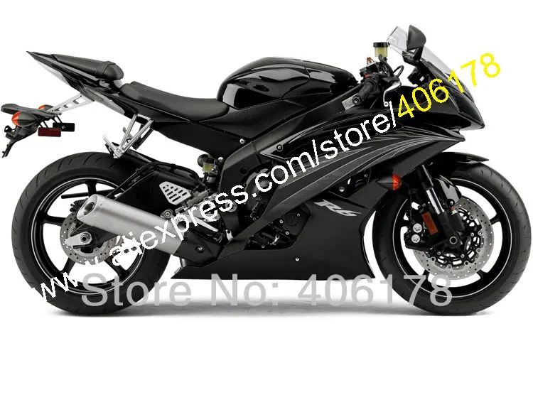 Для Yamaha YZFR6 R6 черный ZF600 YZF 600 2008 2009 2012 2013 2014 2015 2016 мотоцикл обтекатель Kit (литья под