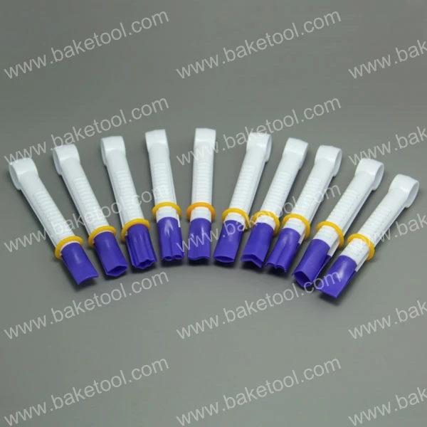 Бесплатная Доставка (4 компл./лот) 10 шт. пластиковые украшения торта малого squeeze