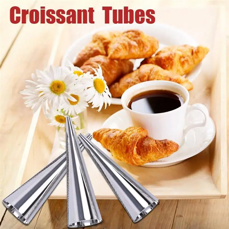 3 шт. формы для выпечки спиральных кремов Круассанов из нержавеющей стали