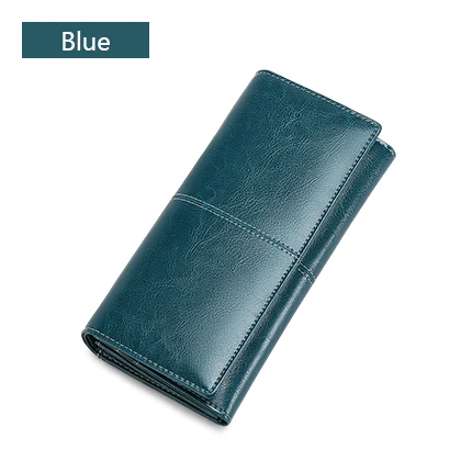 Blue SENDEFN женский кошелек из спилка на молнии Женский кошелек на кнопках женские кошельки Держатель для карт кошелек Повседневный Кошелек 4 цвета 5159H-65 - Цвет: Blue