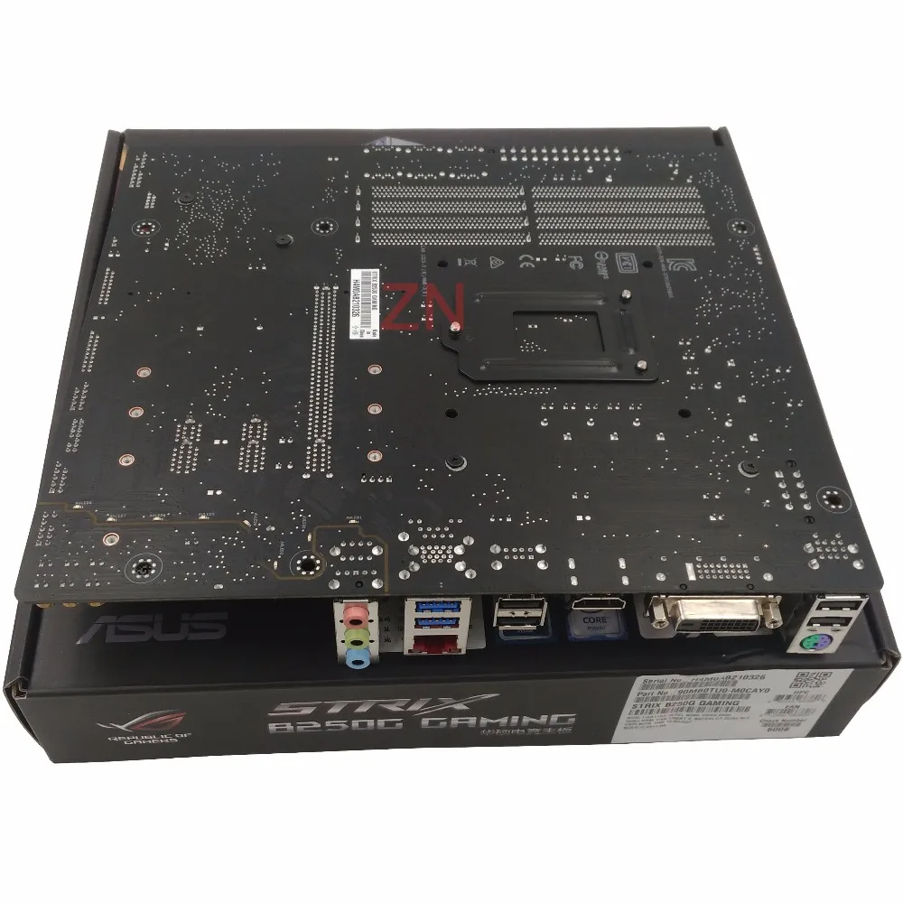 Оригинальный Новый рабочего Материнская плата ASUS ROG STRIX B250G игровой B250