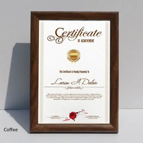 Coffee Yakri A4/A5/B5 настольная и настенная рамка из смолы для картины Смола настольная фоторамка RPF018 - Цвет: Coffee