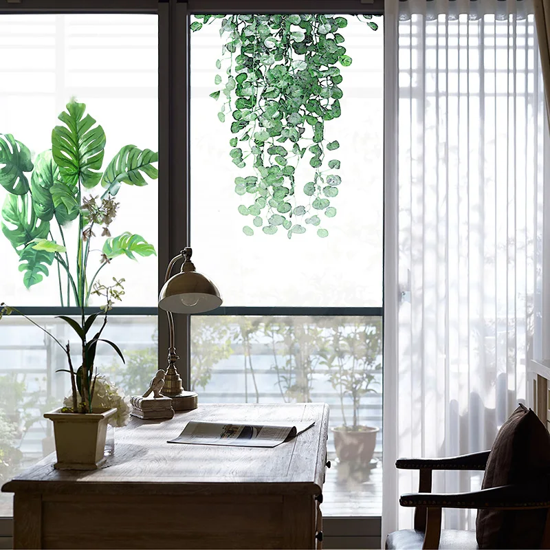 203*63cm 203*130cm Decorative Window Film Frosted Self Adhesive Stained Privacy Static For Glass Stickers Kitchen | Дом и сад