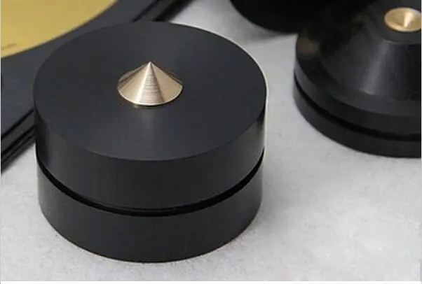 1 шт. KT3 черное дерево акустический шок медные шипы HIFI динамик усилитель ножки| |