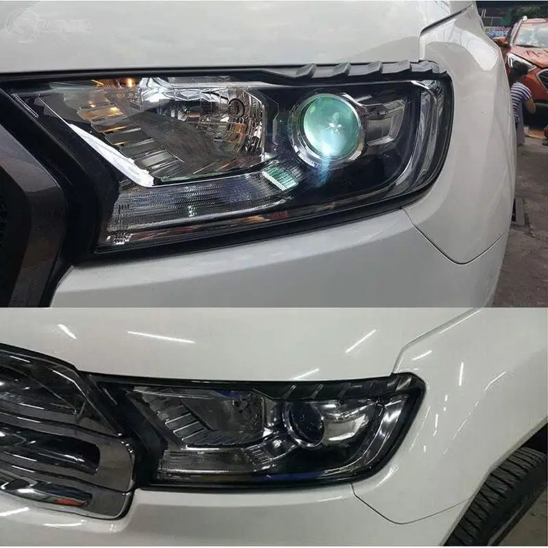 ABS черные комплекты для Ford Everest Endeavour 2016 2017 2018 2019|kit painting|lamp cupkit xenon 4300k h7 |