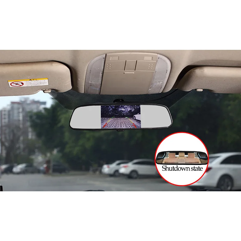 Интернет /HD 480*240 зеркало автомобиля Мониторы 4.3 &quotTFT ЖК дисплей Парковка зеркала