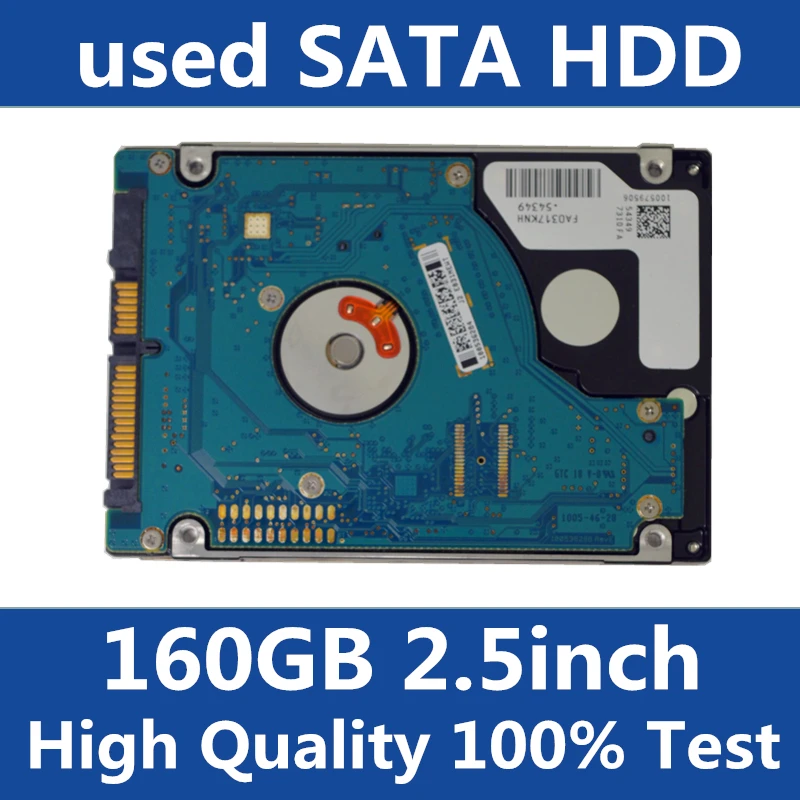 Используется старый HDD 2 5 160 ГБ SATA Ноутбук Жесткий диск г используется внутренний