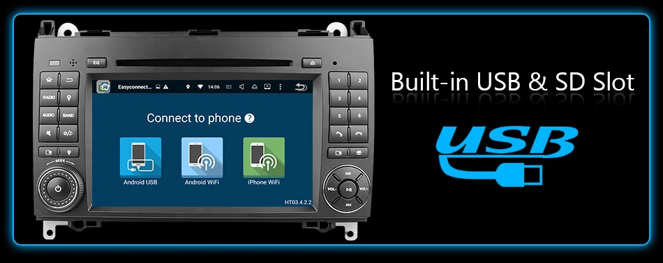 Eunavi 2 din Android 9 автомобильный DVD мультимедиа для Mercedes Benz Sprinter Vito W169 W245 W469 W639 W906 B200 Авто радио gps Восьмиядерный