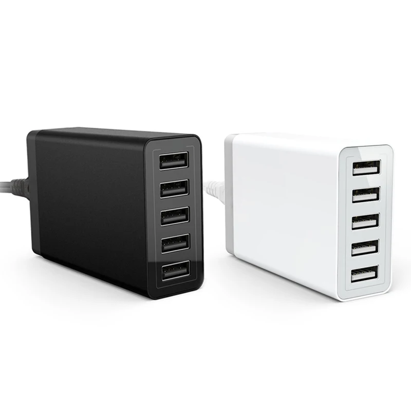 &quotУмный&quot чип полный 8A 5 Порты зарядное устройство usb multi настольное