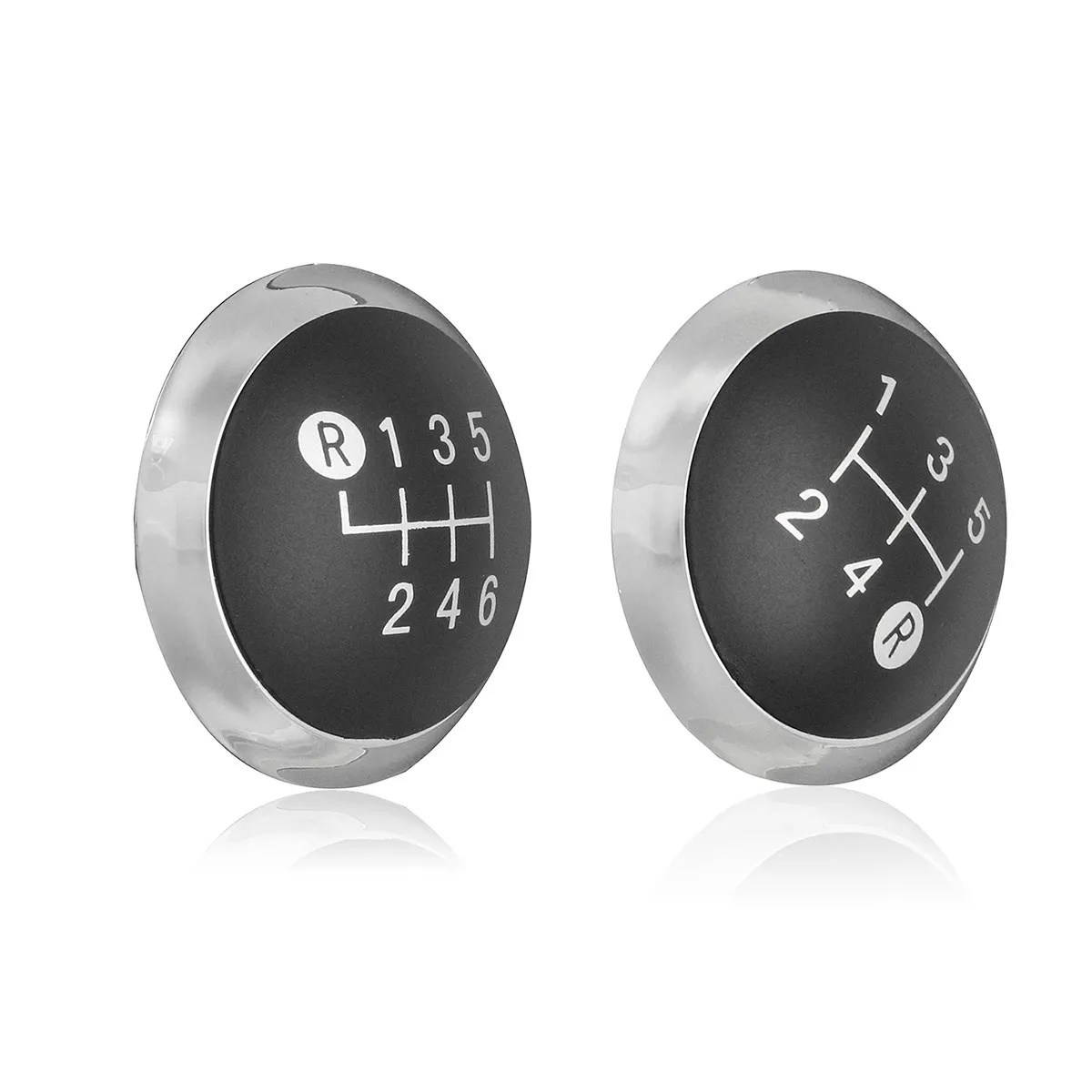 Черная рукоятка переключения передач с 5 скоростями и 6 хромированная крышка