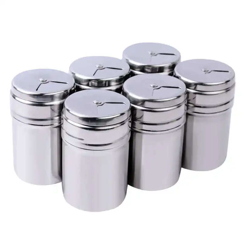 6 шт. банки из нержавеющей стали для приправ|stainless camping cookware|camping stainless steel cookwarestainless