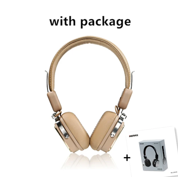 with package Новинка, Хит, высококачественные наушники remax 200 H, Bluetooth гарнитура, Hi-Fi, музыкальный стиль, поддержка аудио, вход - Цвет: with package