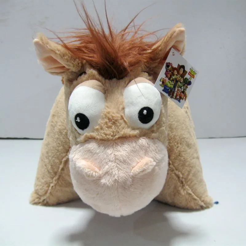 Оригинальная история милая мягкая подушка Bullseye Horse плюшевая игрушка подарок на