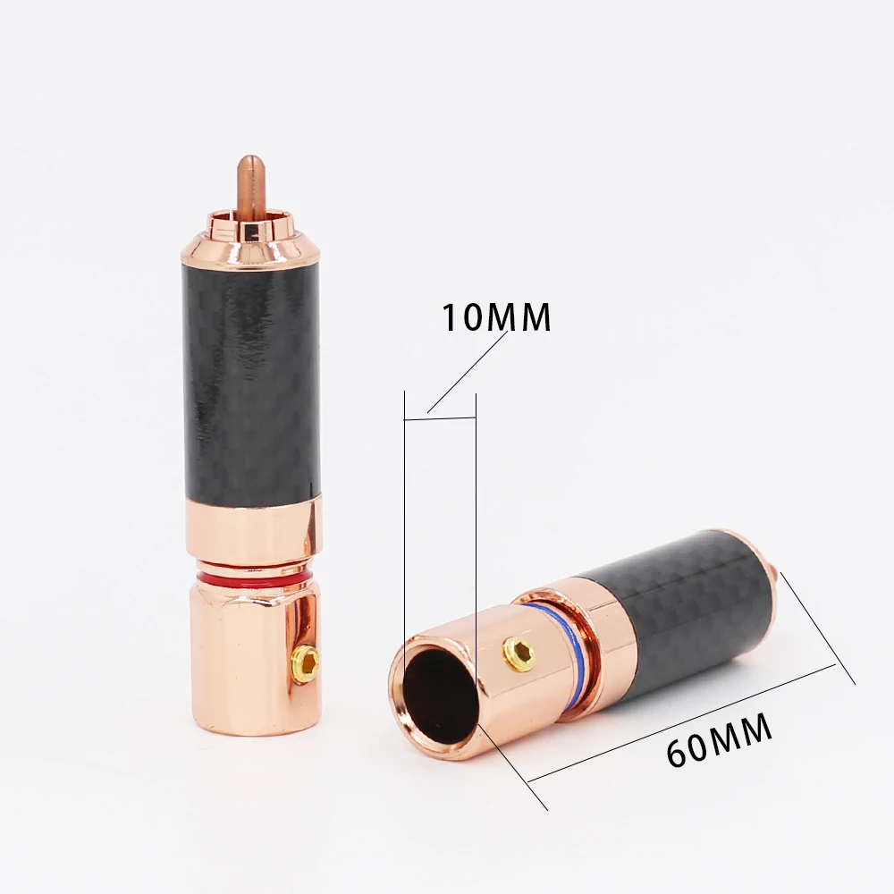 Аудиоразъем Audiocrast CF610 аудиоразъем RCA с покрытием из розового золота винтовой