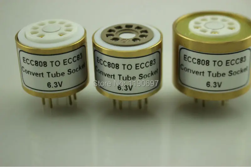 Адаптер ECC808 (верхний) 12AU7 12AX7 12AT7 (6 3 В) (нижний)|tube diy|12at7 tubevacuum tube |