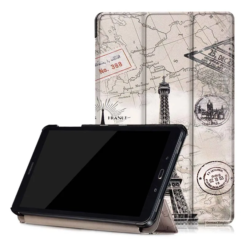 Чехол для планшета Samsung Galaxy Tab A A6 10 1 P580 P585 защитный чехол книжка из искусственной