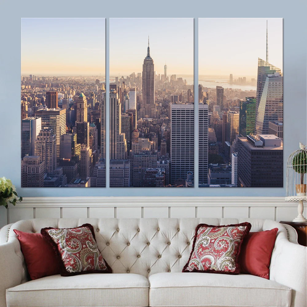 

Modern New York City Canvas Set Wall Decor Living Room Pictures Home Decor Canvas Art Prints Modern City Painting Drop Ship
