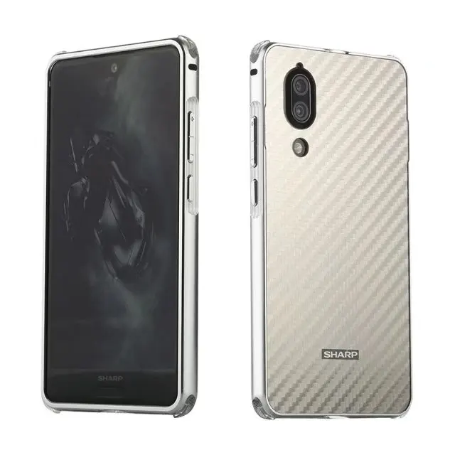 Чехол для SHARP AQUOS S2 металлический алюминиевый бампер+ матовый Гибридный чехол из углеродного волокна 2 в 1 противоударный чехол для задней панели